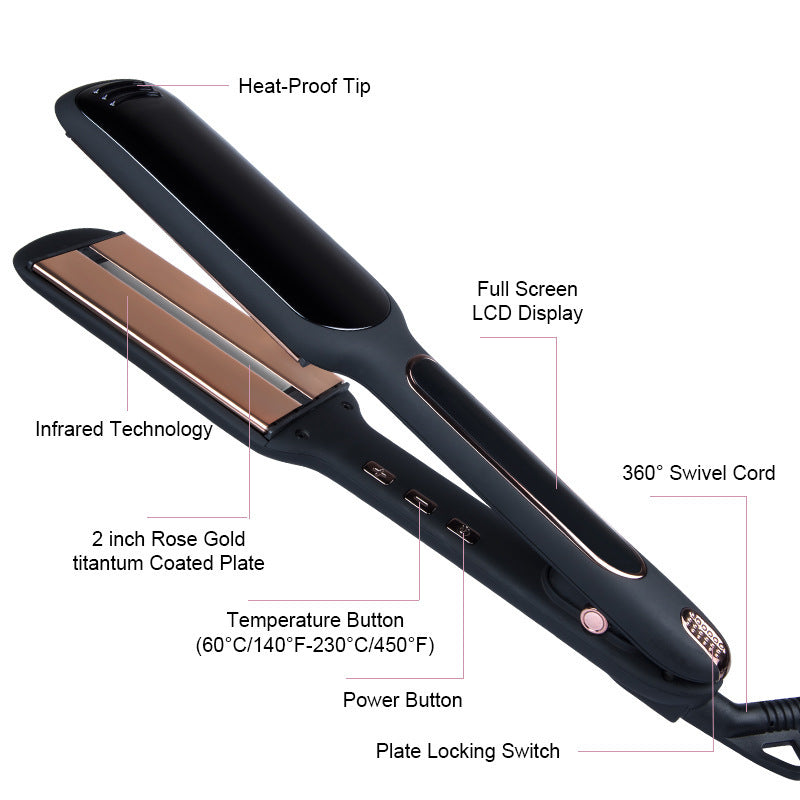 LCD Infrared Hair Straightener