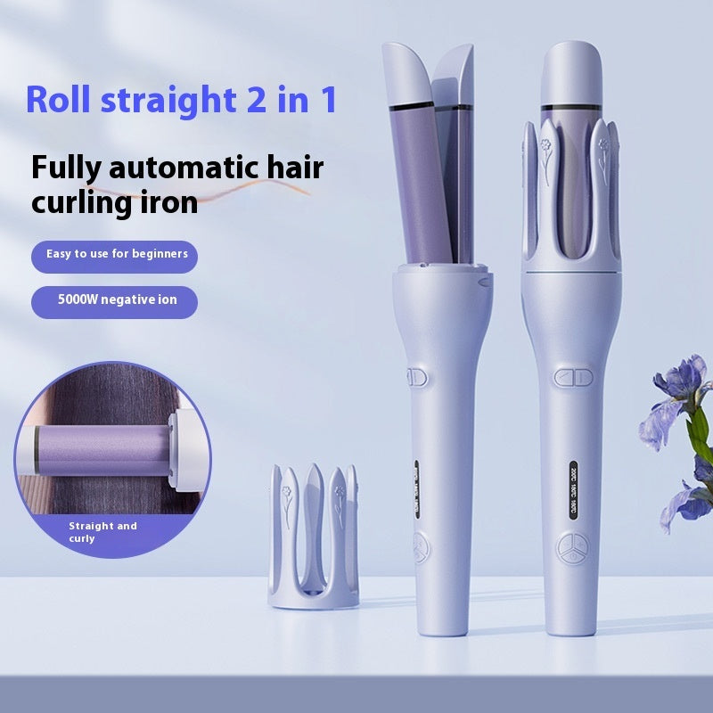 2-in-1 Automatic Hair Curler & Straightener