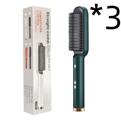 2-in-1 Hair Straightener & Curling Hot Comb