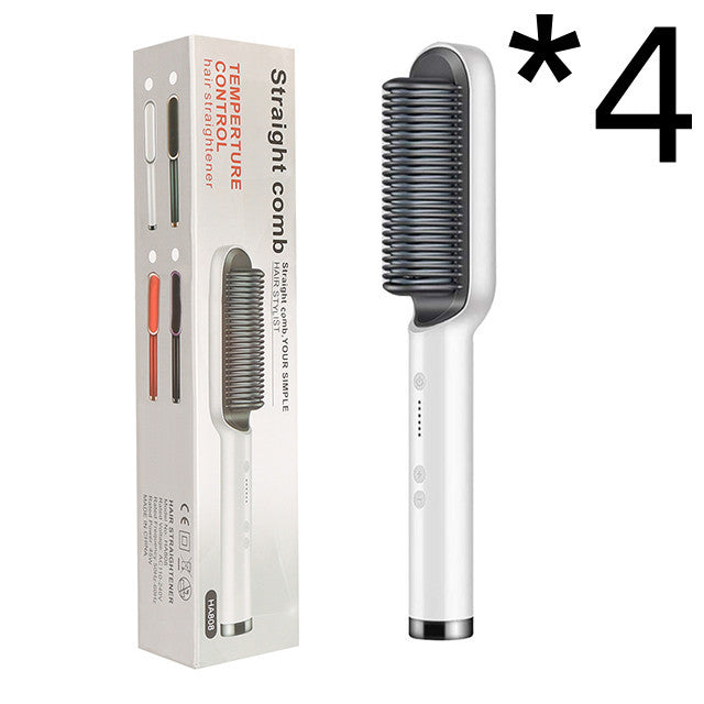 2-in-1 Hair Straightener & Curling Hot Comb