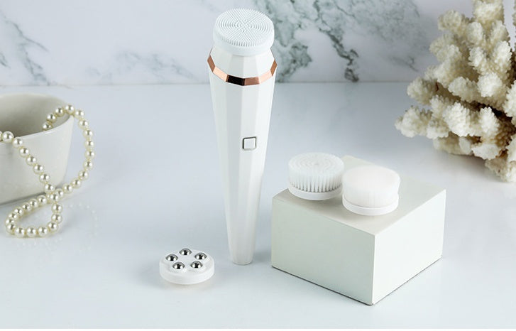 4-in-1 USB Rechargeable Electric Facial Cleansing Brush