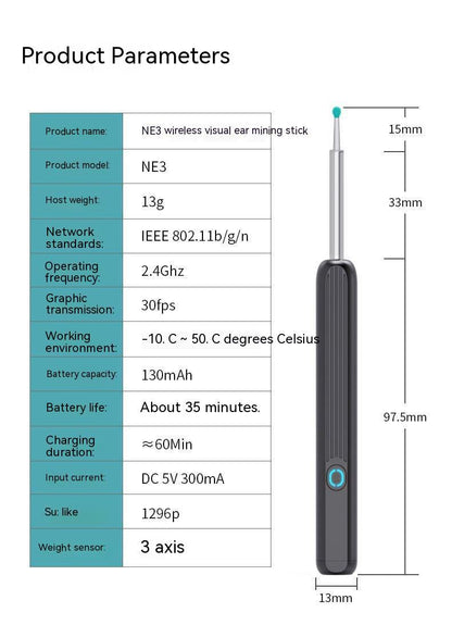 Wireless Smart HD Endoscope Ear Pick